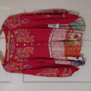 NWT JOHN MARK GRACELYN BLOUSE SZ PL